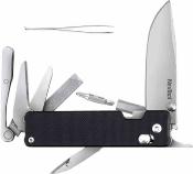 NTL20413B Couteau NEXTOOL Knight K30 Multi-Tool Lame Acier 14C28N 10 Bits Manche G10 Noir Crossbar Lock - Livraison Gratuite