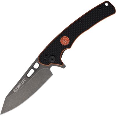 OLM065B Couteau Pliant Outdoor Life HYOH EDC Lame Acier D2 Manche G10 Noir/Orange Linerlock - Livraison Gratuite