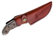 ON8187 Poignard Ontario Hiking Lame 420HC Manche Micarta Etui Cuir Made USA - Livraison Gratuite