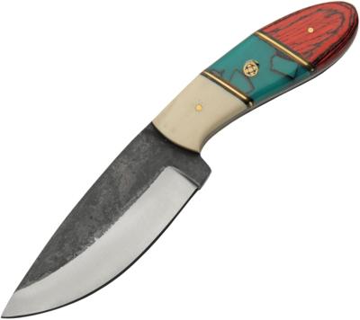 PA203439 Lot de 2 Poignard Rite Edge Redtail Hunter Lame Acier Carbone 1055 Etui Cuir - Livraison Gratuite 