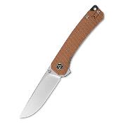 QS139A Couteau QSP Osprey Brown Lame Acier 14C28N IKBS - Livraison Gratuite