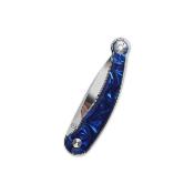QS161E Couteau QSP Dolphin Clip Point Lame Acier 14C28N Manche Blue Resin Liner Lock Bearing  - Livraison Gratuite