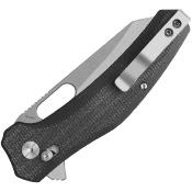 QS164A1 Couteau QSP Emu Black Glyde Lock Lame Acier Sandvik 14C28N Style Wharncliffe SW - Livraison Gratuite