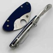 SC141GPCBL Spyderco Balance Sprint Run | Couteau Lame Acier CPM SPY27 | Manche G10 Cobalt Blue Frame Lock Made In Japan | Livraison Gratuite