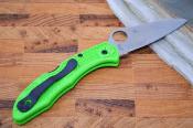 SC88FPGR2 Couteau Spyderco Salt 2 Green Lame LC200N Delica 4 Japan - Livraison Gratuite