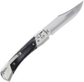 SCH1222017 Couteau Uncle Henry PLB7 Bear Paw Clip Point 7Cr13 - Manche Bois Laminé Noir - Sécurité Pivot Lock - Livraison Gratuite