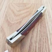 SCHLB3 Schrade Uncle Henry LB3 – Couteau Pliant Lockback | Lame Clip Point Inox | Manche Bois de Rose & Mitres Nickel - Livraison Gratuite