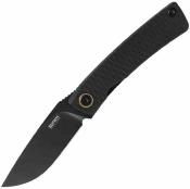 SRM105MGB SRM Knives 105M&#8209;GB Air – Couteau Pliant Lame Acier 14C28N Black Linerlock Manche G10 Noir – Livraison Gratuite