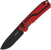 SRM7228LGV Couteau SRM Knives 7228L Red Ambi Lock Lame 10Cr15CoMov  - Livraison Gratuite