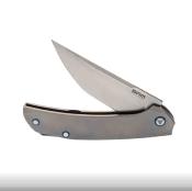 SRM7411TZ Couteau Sanrenmu SRM Asika Manche Titane Lame 154CM IKBS - Livraison Gratuite