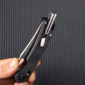 SRM9203MB Couteau SRM Knives 9203 MB Ambi Lock Jeans Micarta Lame Acier 10Cr15CoMoV - Livraison Gratuite
