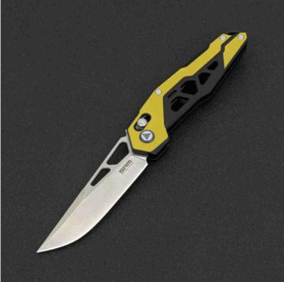 SRM9225GJ Couteau SRM Knives 9225 Lame D2 Yellow G10 - Livraison Gratuite
