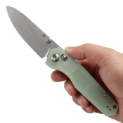 T1105V4 Couteau Tenable Beaver Cross Bar Lock Lame Nitro-V Manche Jade - Livraison Gratuite