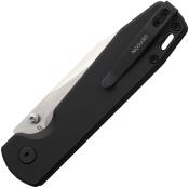 TD014BK Couteau Defcon Tier 1 Sheepfoot Lame Acier Sandvik 14C28N Manche Aluminium Noir Sécurité Button Lock - Livraison Gratuite