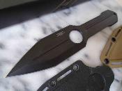 TKF314 Takumitak Steel Rain – Couteau Lame Acier 3Cr13 Double Tranchant Black Oxide Full Tang Etui FRN MOLLE – Livraison Gratuite