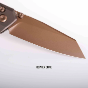 VOSA3505 Couteau Vosteed Parallel Lame Reverse Tanto Acier S35VN Copper Dune Manche Titane Violet - Livraison Gratuite
