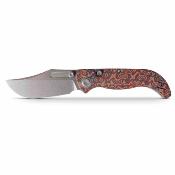 VOSA3904 Couteau Vosteed Naga A3904 | Lame Clip Point Acier S35VN Manche Micarta Raindrop Top Liner Lock - Livraison Gratuite