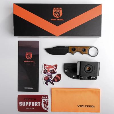 VOSD0503 Couteau Vosteed Quokka-O Bowie Lame Acier 14C28N PEI Amber Housse Kydex - Livraison Gratuite