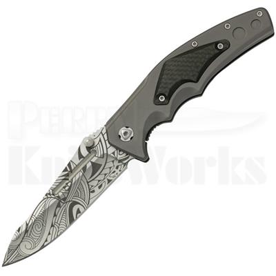 Couteau Browning Wihongi Signature Attachment Lame Acier 7Cr17MoV Manche Alu/G-10 BR198BL - Free Shipping