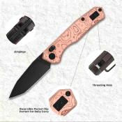 CMB22B CMB Explorer V2 | Couteau Lame Acier 14C28N Satin Drop Point | Manche Copper Foil | Axis Lock | Livraison Gratuite