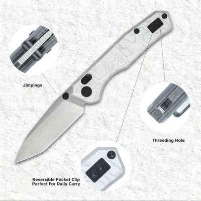 CMB22C CMB Explorer V2 | Couteau Lame Acier 14C28N Satin Drop Point | Manche Aluminum Foil | Axis Lock | Livraison Gratuite