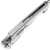 DGRF21FSSSV — Couteau Daggerr Arrow Lame Acier VG-10 Spear Point Satiné Serrated Manche Acier Inox Frame Lock Livraison Gratuite