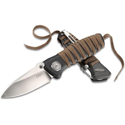 CR6235 Couteau CRKT Parascale Deadbolt Lock Acier D2 Manche GRN/Paracorde Handles - Livraison Gratuite