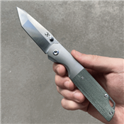 K1005T5 Couteau Kansept Warrior Green Lame Tanto CPM-S35VN Ball Bearing - Livraison Gratuite