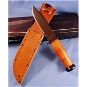 Couteau Ka-Bar Mark 1 US Navy Acier 1095 Carbone Couteau de Combat KABAR Made In USA KA2225 - Livraison Gratuite