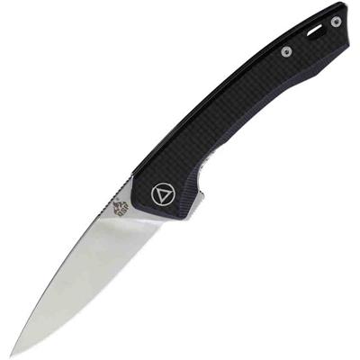 QS135A Couteau QSP Knife Leopard FCarbone & G10 Acier 14C28N - Livraison Gratuite