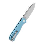 QS170B1 Couteau QSP Ferret | Lame Acier Nitro-V Stonewash | Manche G10 Sky Blue | Linerlock | Livraison Gratuite