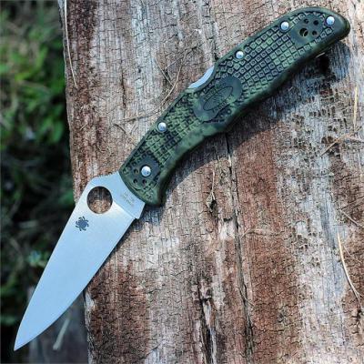 Couteau Spyderco Zome Endura 4 Lame Acier VG-10 Manche FRN Camo Made In Japan SC10ZFPGR - Free Shipping