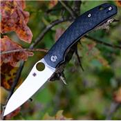 Couteau Spyderco Kapara Manche Fibre de Carbone Acier S30V Compression Lock SC241CFP - Livraison Gratuite