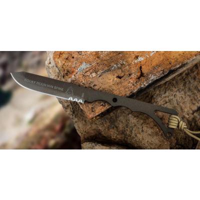 Couteau de Survie Tops Knives ROCKY MOUNTAIN SPIKE Carbone 1095 Etui Cuir Made In USA TPRMS01 - Free Shipping