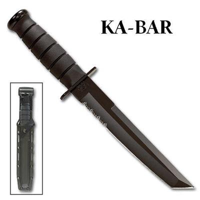 COUTEAU TACTICAL Black KaBar Tanto Etui Kydex KA-Bar USA KA1245 - Free Shipping