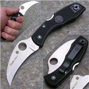 Couteau Spyderco Tasman Salt Acier H1 Manche FRN Made In Japan SC106PBK - Free Shipping