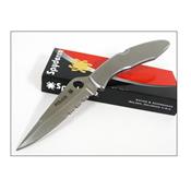 Couteau SPYDERCO Stainless POLICE Combo Edge SC7PS VG10