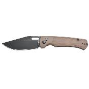 ATZ1867PBBN Couteau ArtisanCutlery Revel Lame Acier AR-RPM9 Manche FRN Brown Verrouillage Button - Livraison Gratuite