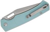 ATZ1867PMG Couteau ArtisanCutlery Revel Lame Acier AR-RPM9 Manche FRN Vert Menthe Verrouillage Button - Livraison Gratuite