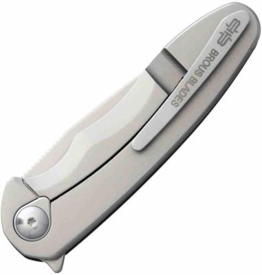 BRB212 Couteau Brous Blades Specter Framelock | Lame Acier D2 | Manche G10 & Stainless Steel | Made in USA - Livraison Gratuite