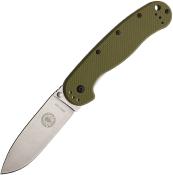 BRK1301OD — Couteau ESEE BRK Avispa Lame Acier AUS-8 Stonewash Drop Point Manche GRN Vert OD Framelock Clip Livraison Gratuite