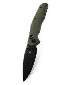 BTKMK02G — Couteau Bestechman Ronan Lame Acier 14C28N Drop Point Black PVD Stonewash Manche G10 Vert OD B-Lock - Livraison Gratuite