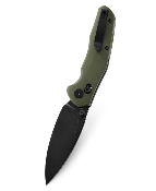 BTKMK02G — Couteau Bestechman Ronan Lame Acier 14C28N Drop Point Black PVD Stonewash Manche G10 Vert OD B-Lock - Livraison Gratuite