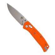 CBTSCTGRORB CobraTec EDC Scout | Lame Drop Point Acier VG-10 | Manche Grivory Orange | Crossbar Lock - Livraison Gratuite