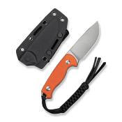 CIVC230942 Couteau CIVIVI Timberbark Orange Lame Acier 14C28N Etui Kydex - Livraison Gratuite