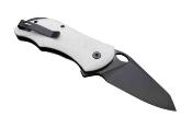 CMB05W Couteau CMB Made Knives Hippo White Lame Acier D2 IKBS - Livraison Gratuite
