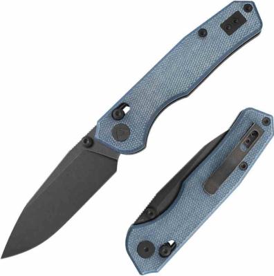 CMB18E CMB Explorer CMB-18E – Couteau Pliant EDC Axis Lock Lame Drop Point 14C28N BLK Manche Micarta Blue - Livraison Gratuite 