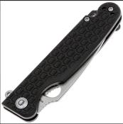 DGRFLMNBKSW Daggerr Florin – Couteau Pliant Liner Lock | Lame Spear Point 8Cr14MoV SW | Manche FRN Noir - Livraison Gratuite