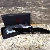 DTK3398TB Dreamtech Titane | Couteau Lame Drop Point Acier D2 Black Manche Black Titanium Frame Lock - Livraison Gratuite