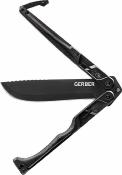 G1537 Gerber Doubledown QuadLock – Machette Pliant Lame Drop Point Acier 420HC Black – Manche Polymère Noir – Étui Nylon – Livraison Gratuite